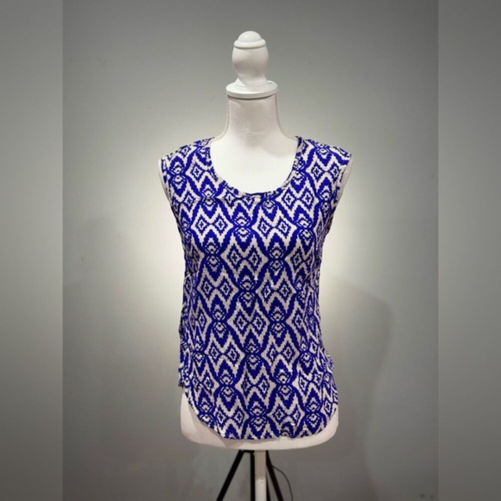 CLEARANCE! Purple Cynthia Rowley Patterned Sleeveless Blouse Size S EUC